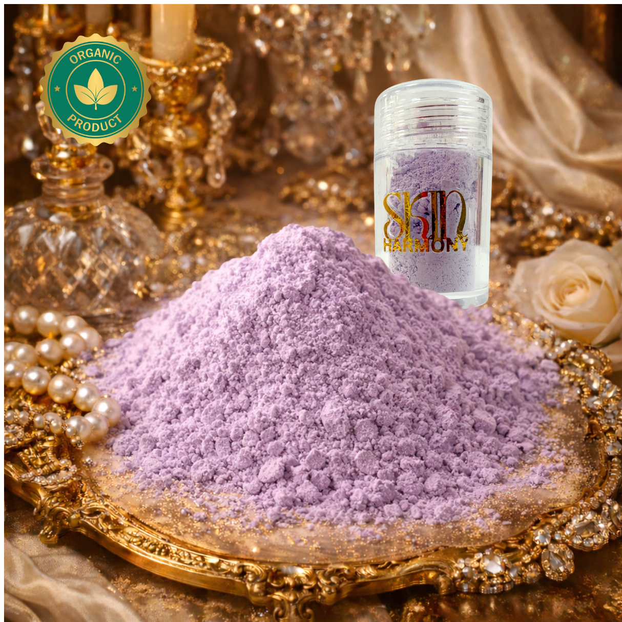 Lila Korrekturpuder - gegen Gelbstich, für Glow & Ebenmäßigkeit