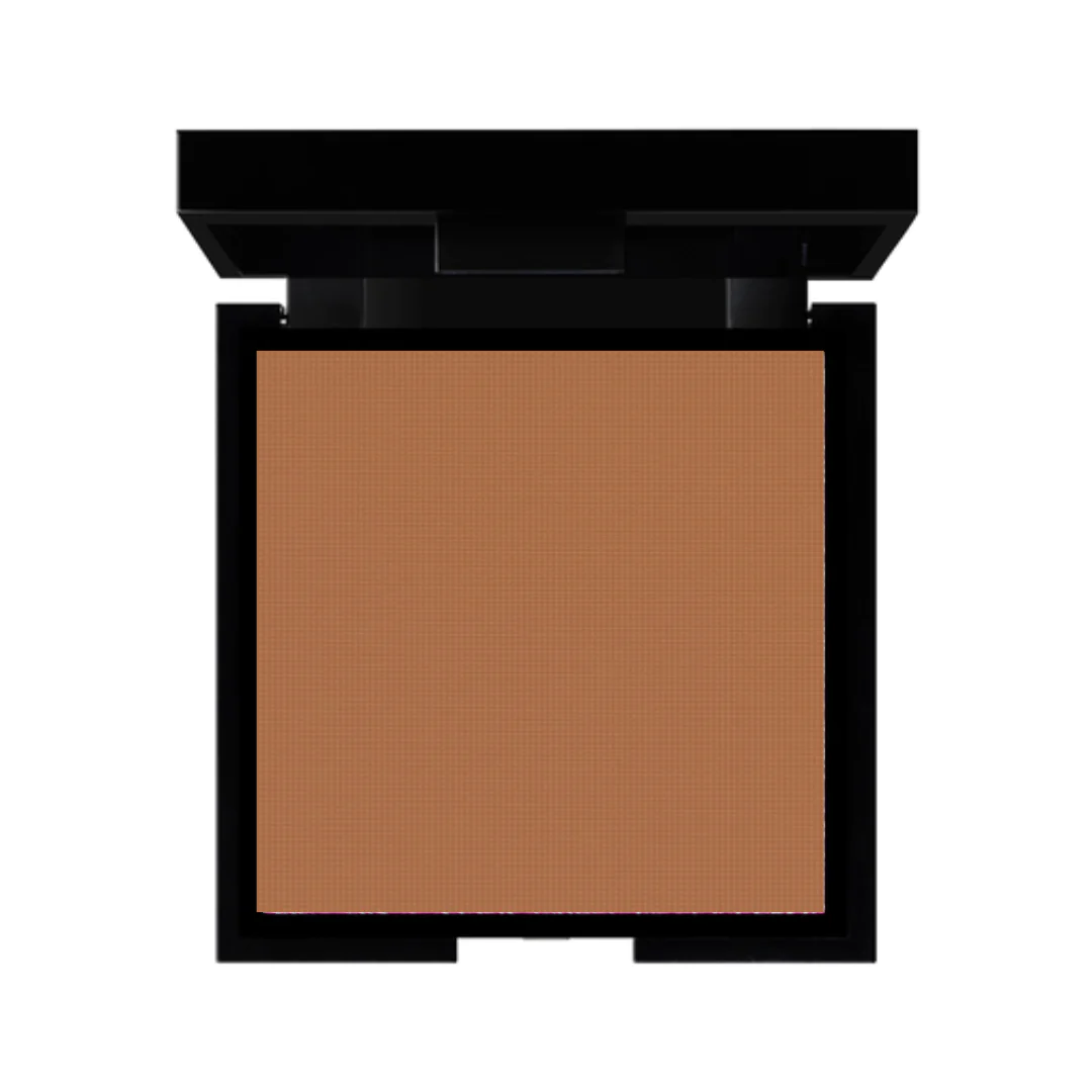 Magic Bronzer in einer dunkleren Nuance, präsentiert in einem eleganten schwarzen Kompaktgehäuse.
