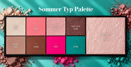 Palette für den Farb-Typ "Sommer"