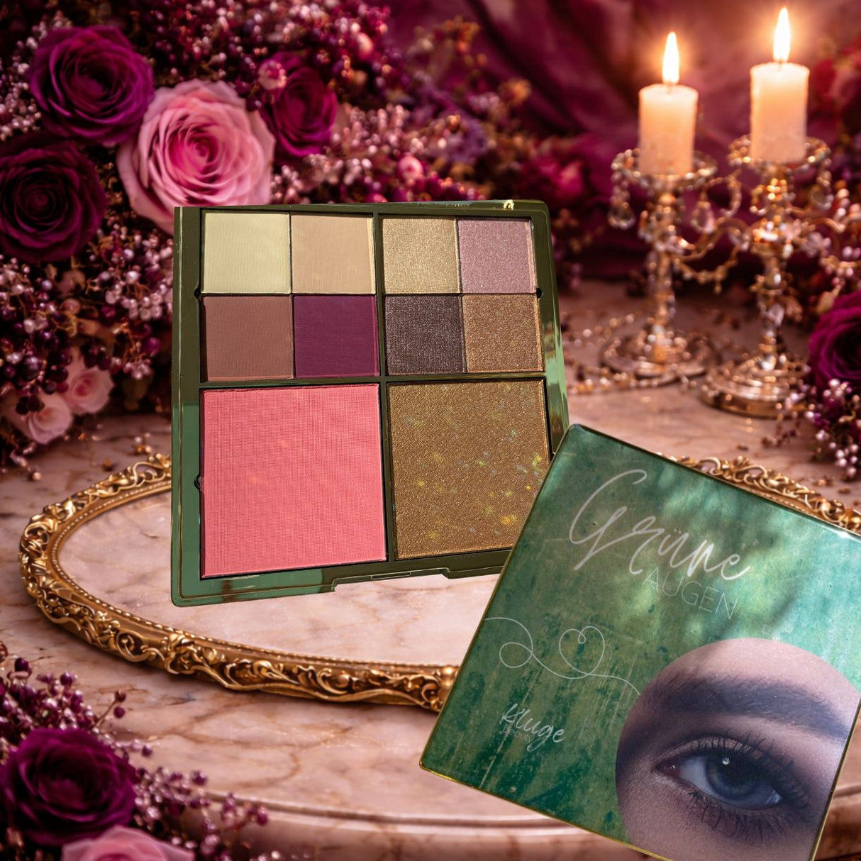 Augenfarben Palette "grüne Augen"
