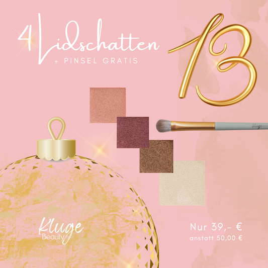 13. Türchen: 4 Lidschatten + Pinsel GRATIS