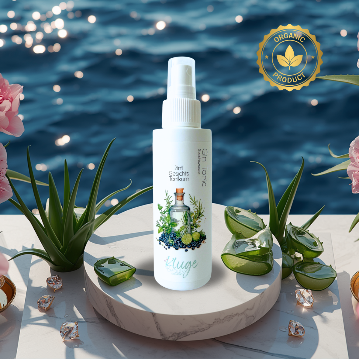 2in1 Gin Tonic - Gesichtswasser & Augen-Make-up-Entferner – reinigt, beruhigt & erfrischt