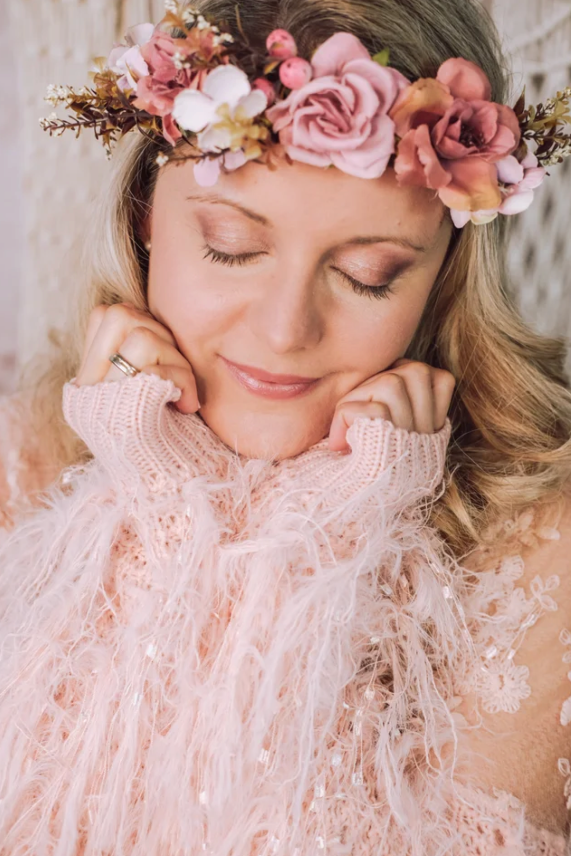 Pink Rosa Kuschelpullover Kuschel Pullover – Kluge Beauty