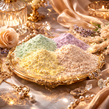 Korrekturpuder im 4er Set + 4x Pinsel